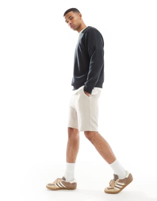 Jack & Jones - Short molletonné coupe ample - Crème-Blanc