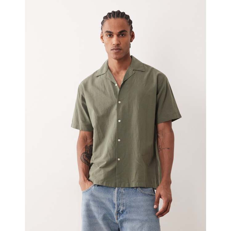 DÅWN No.4 CUP IN SHORT SLEEVES カーキ　トップス N1500054-316_F_7699_grande.jpg