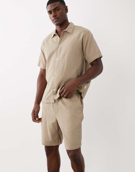 Jack & Jones - Short texturé d'ensemble - Beige, 3 de 5