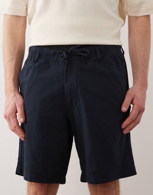 Jack & Jones – Shorts aus Leinenmix in Marineblau mit Tunnelzug, 4 von 5