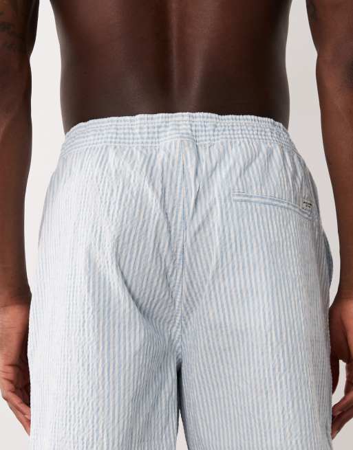 Jack & Jones – Shorts aus Seersucker in Blau, Kombiteil, 5 von 5