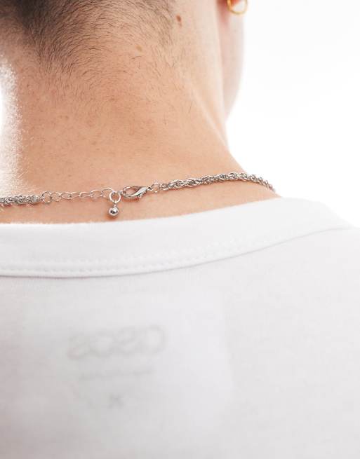 Jack & Jones – Silberfarbene Kordelkette, 3 von 4