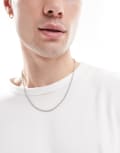 [Jack & Jones] Jack & Jones silver-tone rope chain necklace One Size Silver