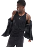 [Jack & Jones] Jack & Jones singlet in black L Black