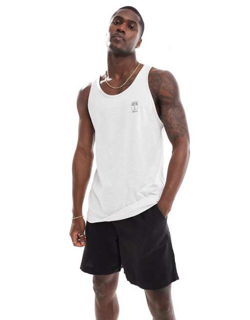 Jack & Jones singlet in white 