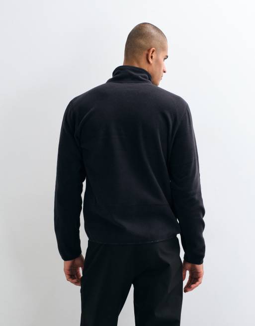 Jack & Jones Ski high neck zip through fleece jacket in black, 5 of 5