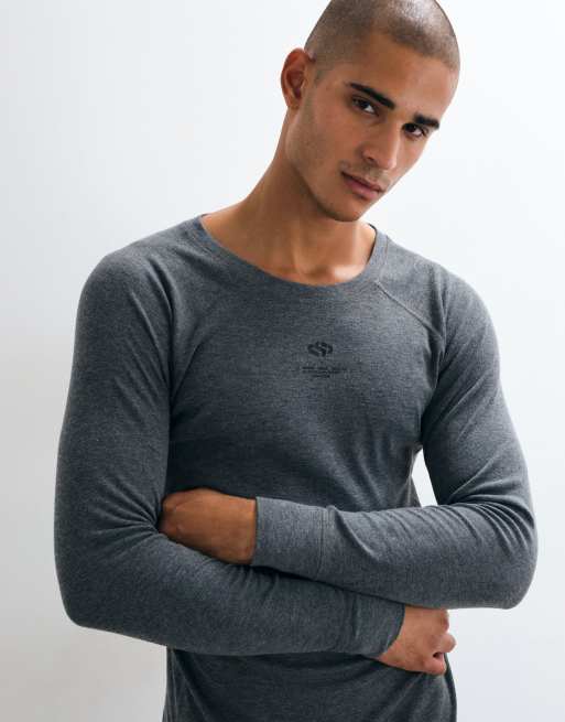 Jack & Jones Ski quick dry baselayer top and tights set in grey, 3 of 5