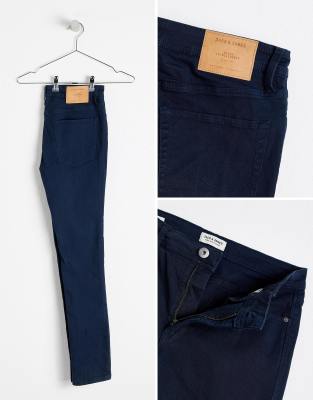 navy colored jeans