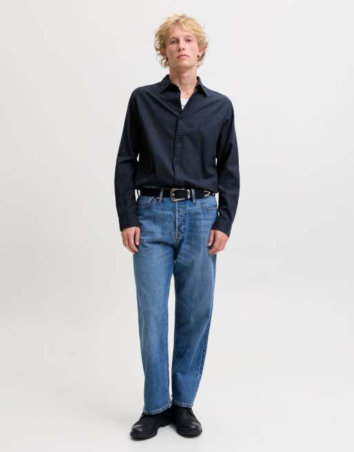 Jack & Jones skjorta i marinblått, 3 av 7