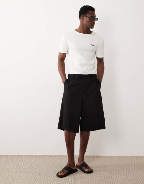 Jack & Jones - Skræddersyede og lange sorte shorts - view 1