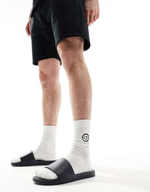 Jack & Jones slider in black