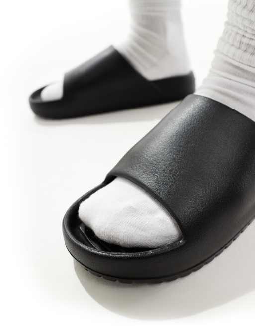 Jack & Jones – Slider in Schwarz mit Fußbett , 4 von 4