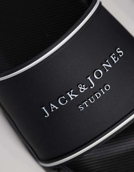 Jack & Jones – Slider in Schwarz, 2 von 4