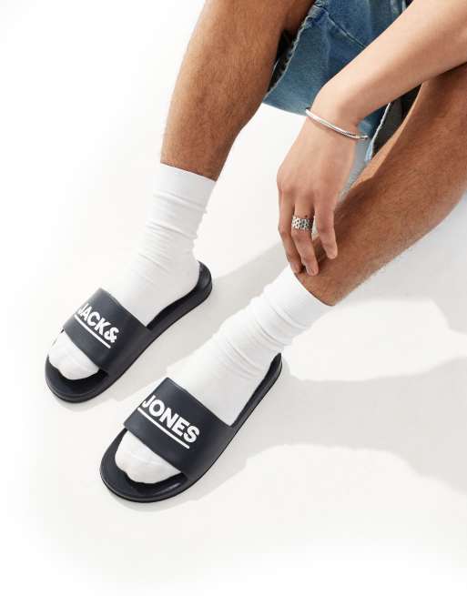 Jack & Jones - Sliders da piscina, colore nero