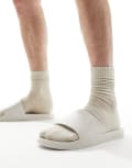 [Jack & Jones] Jack & Jones sliders in white 42 Moonbeam