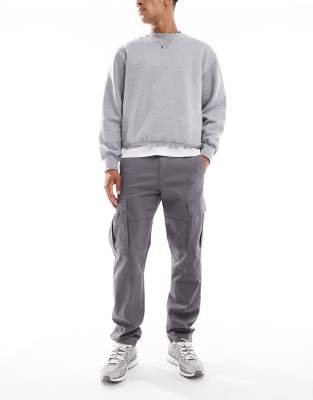 Jack & Jones Slim Fit Cargo Pant In Gray