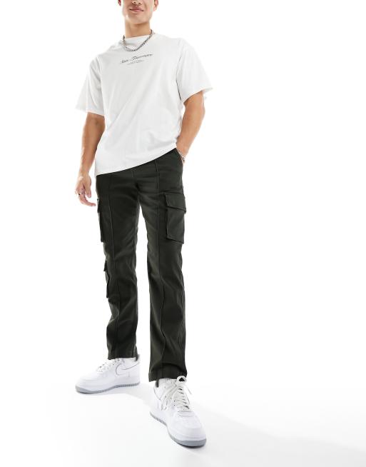 Jack & Jones slim fit cargo pants in dark green