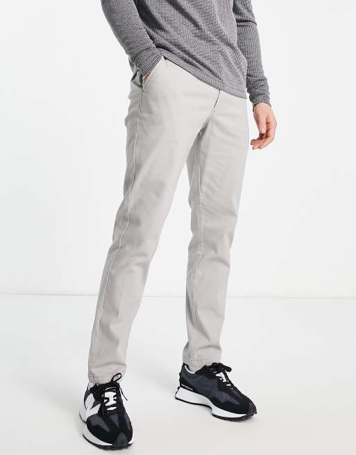 Jack & Jones slim fit chino in grey | ASOS