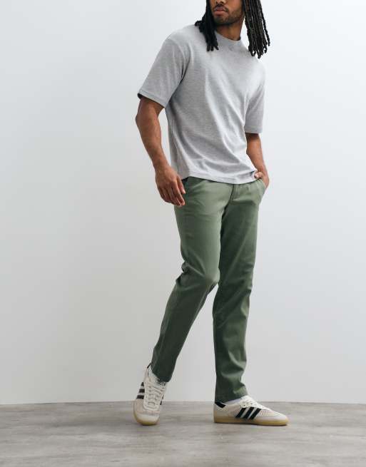 Jack & Jones slim fit chinos in khaki green, 2 of 5