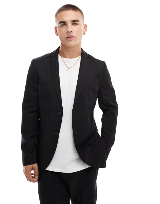 Jack & Jones - Slim-fit colbert in zwart 
