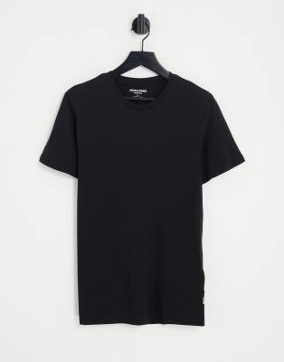 Jack & Jones slim fit essential t-shirt in black