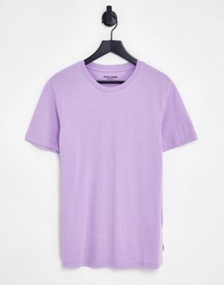 Jack & Jones slim fit essential t-shirt in lilac