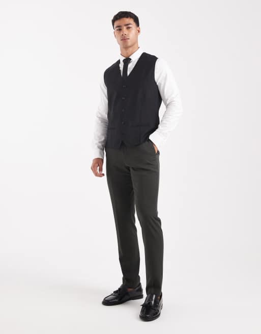 Jack & Jones - Slim-fit gilet van wolmix in zwart, 2 van 5