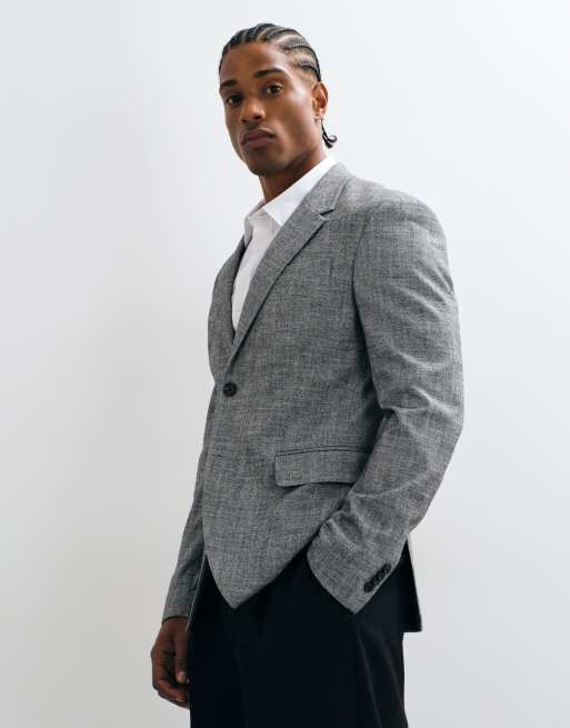 Jack & Jones slim fit-jakkesætsblazer i lysegrå, 4 af 5