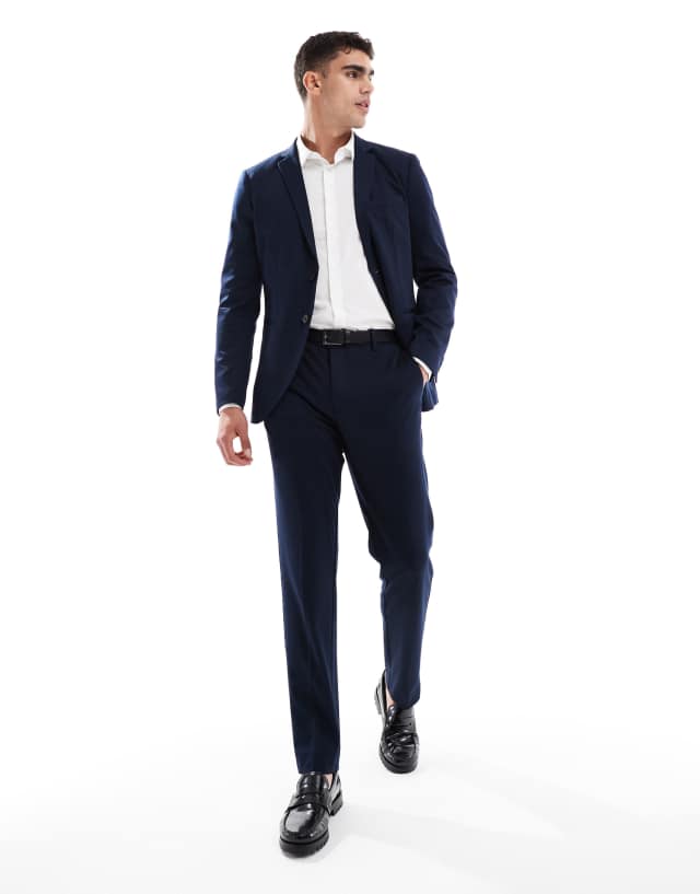 jersey dress pants Jack & Jones slim fit suit in navy Girls Spring/Summer Dresses