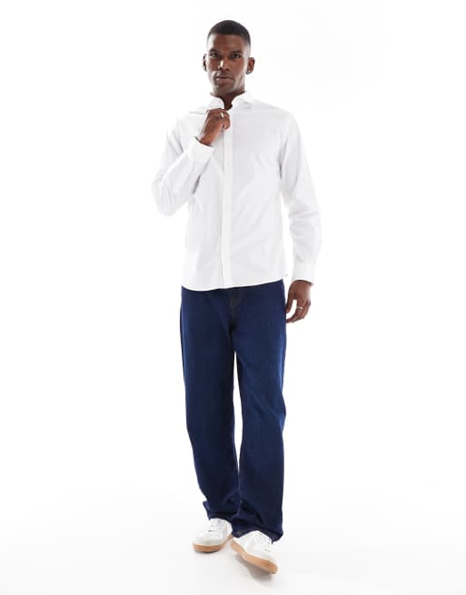 Jack & Jones slim fit shirt in white, 2 of 4