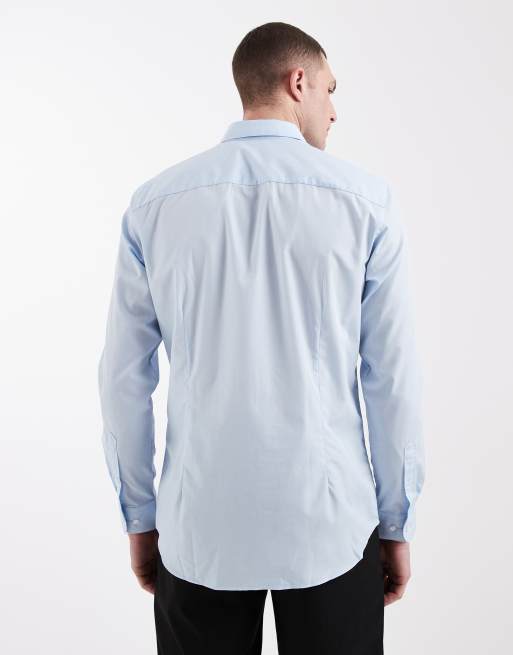 Jack & Jones slim fit smart shirt in blue, 3 of 5