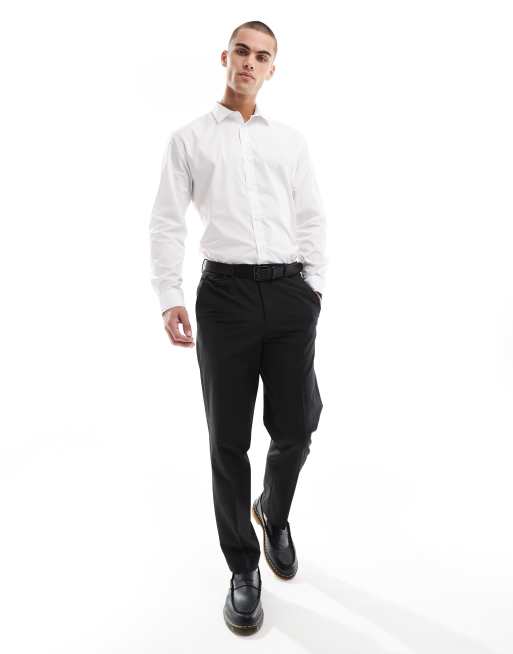 Jack & Jones slim fit smart shirt in white , 3 of 4