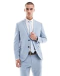 [Jack & Jones] Jack & Jones slim fit suit jacket in light blue 46 Blue