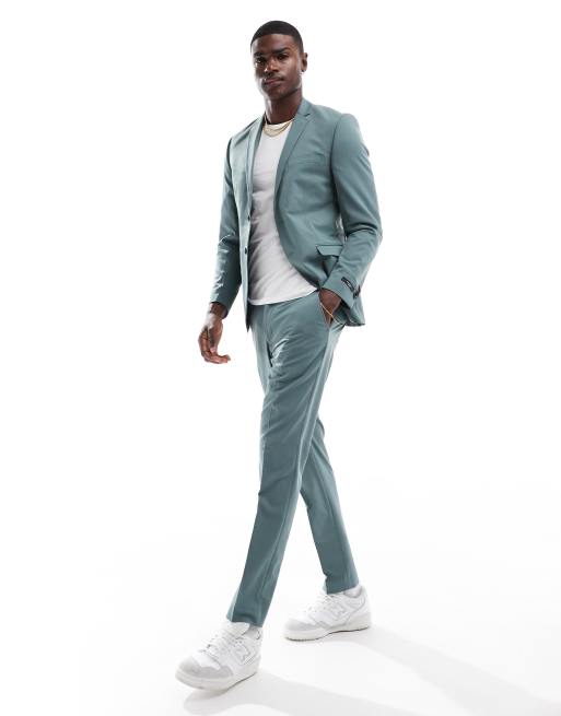 Outfit Doppel Nike Anzug Jack Jones Slim Fit Suit Jacket In Sage