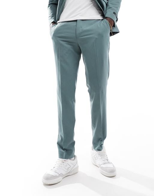 Jack & Jones slim fit suit pants in sage green | ASOS
