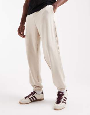 Jack & Jones Slim Fit Sweatpants In Neutral