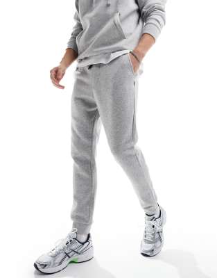 slim fit sweatpants in gray