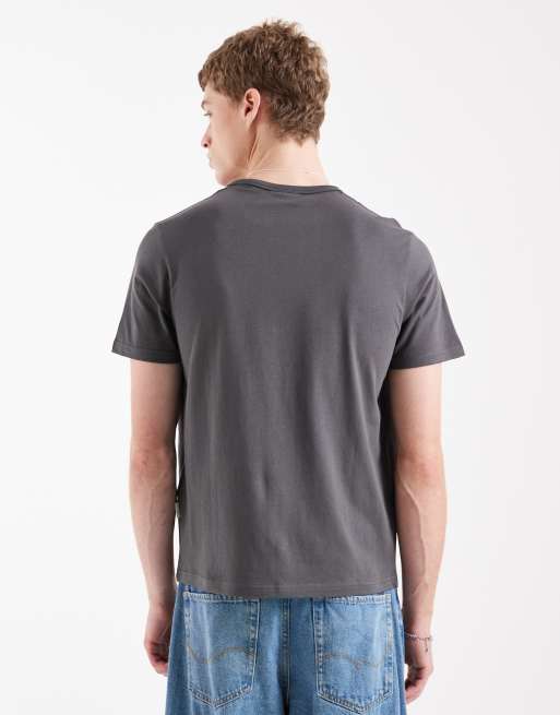 Jack & Jones slim fit t-shirt in grey, 3 of 5