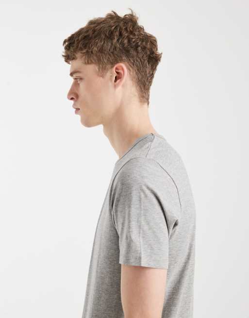Jack & Jones - Slim-fit T-shirt met korte mouwen in grijs, 4 van 5