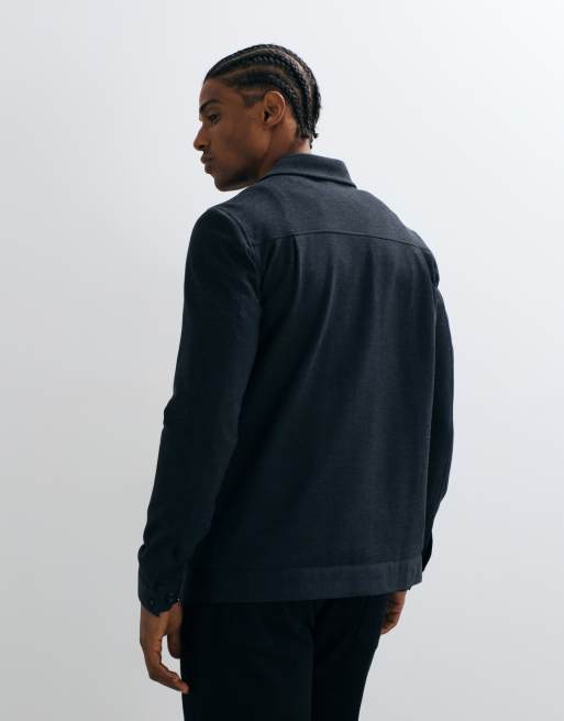 Jack & Jones slim jack met dubbele rits in navy, 4 van 5
