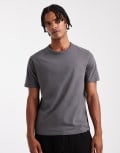 [Jack & Jones] Jack & Jones slim t-shirt in asphalt-Grey S Asphalt