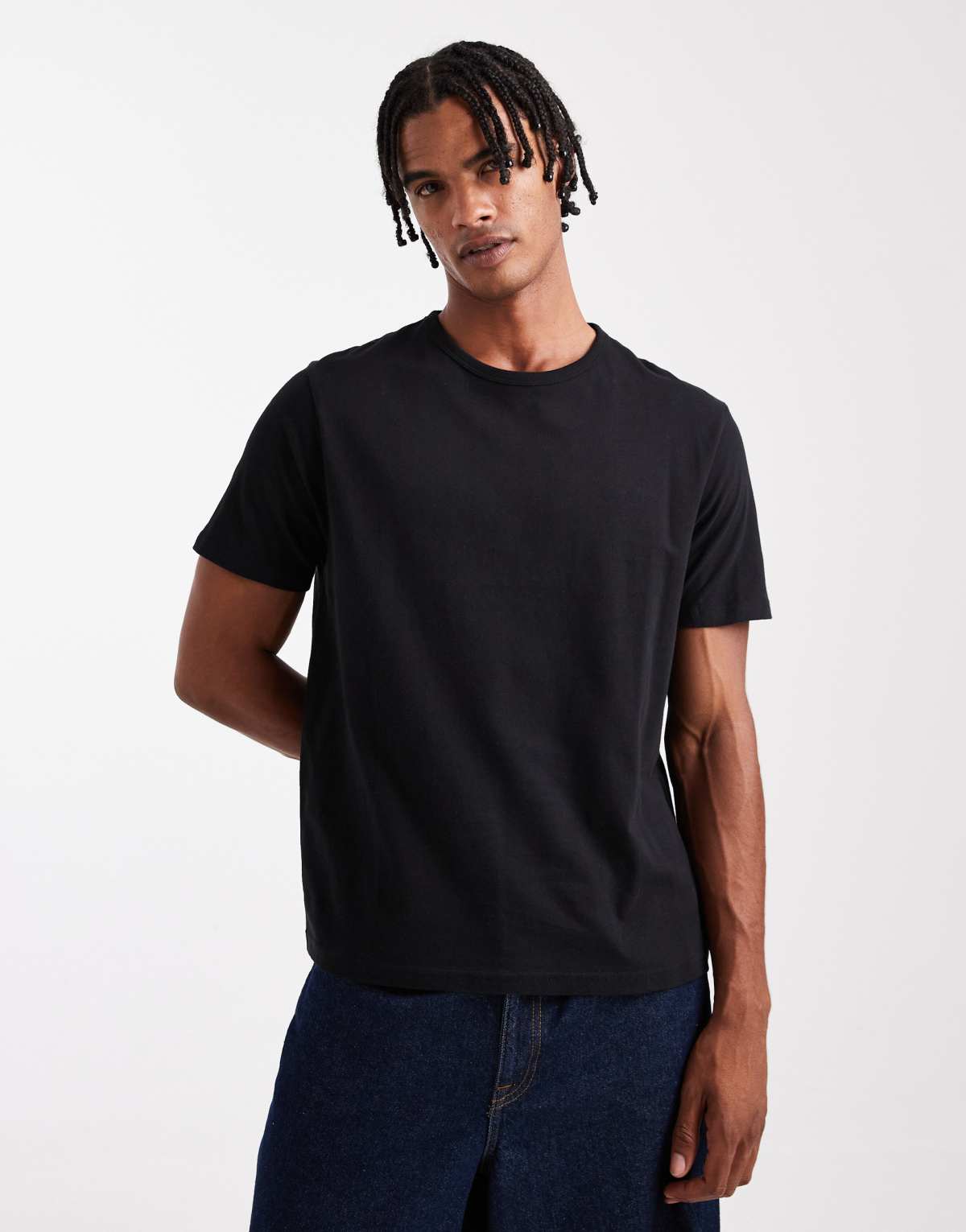 Jack & Jones slim t-shirt in black