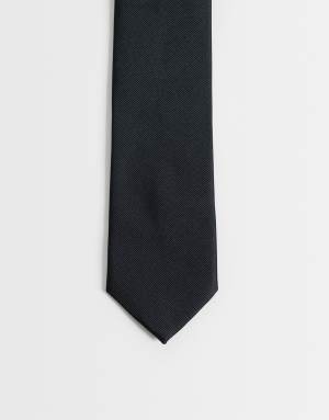 Jack & Jones slim tie in black