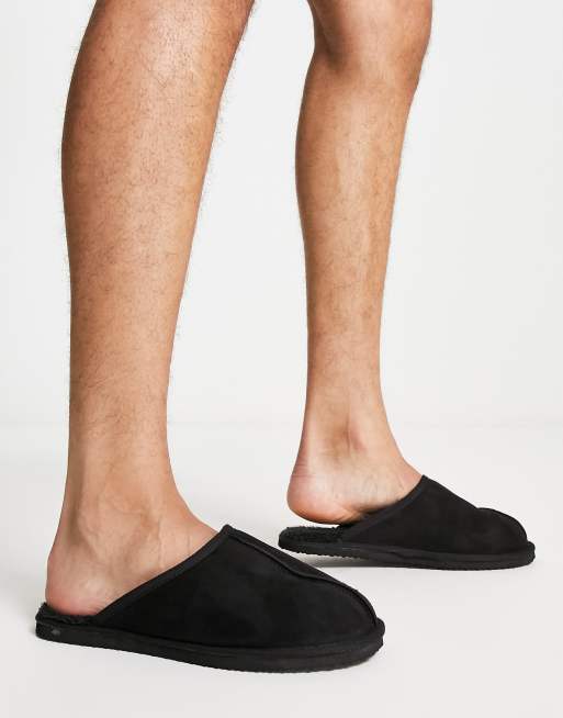 kanaal invoegen Bezienswaardigheden bekijken Jack & Jones slippers in black | ASOS