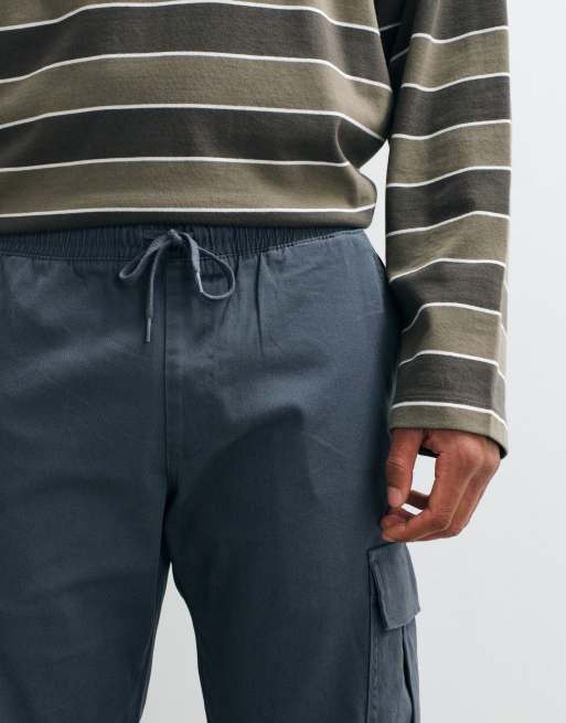 Jack & Jones - Smalle cargobroek met boorden in grijs, 5 van 5