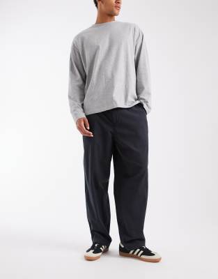 Jack & Jones Smart Linen Mix Pants In Blue