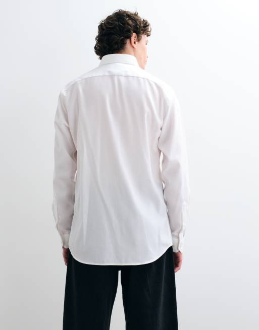 Jack & Jones smart slim shirt in white, 5 of 5