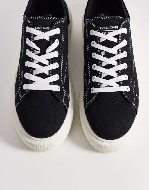Jack & Jones - Sneaker nere di tela, 3 di 5