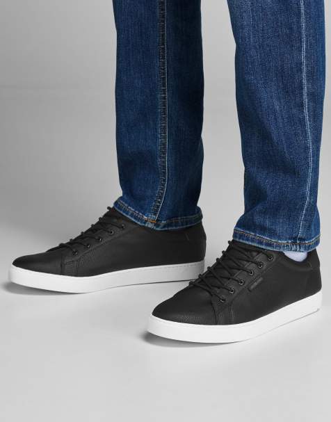 Jack & Jones – Sneakers aus Kunstleder in Schwarz - view 1