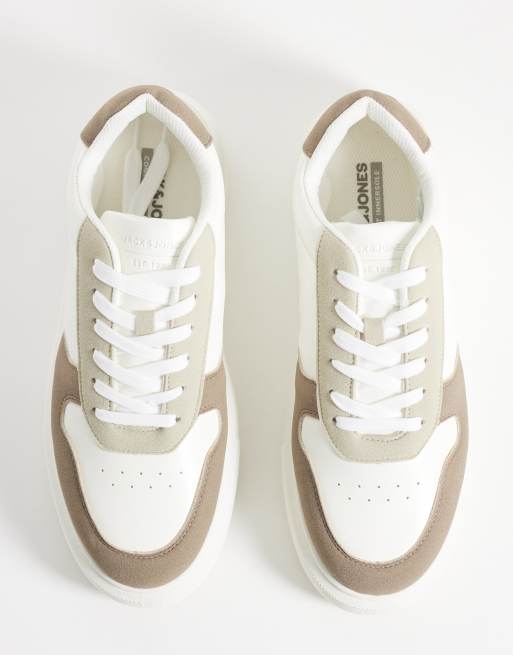 Jack & Jones sneakers chunky bianche e beige, 3 di 5